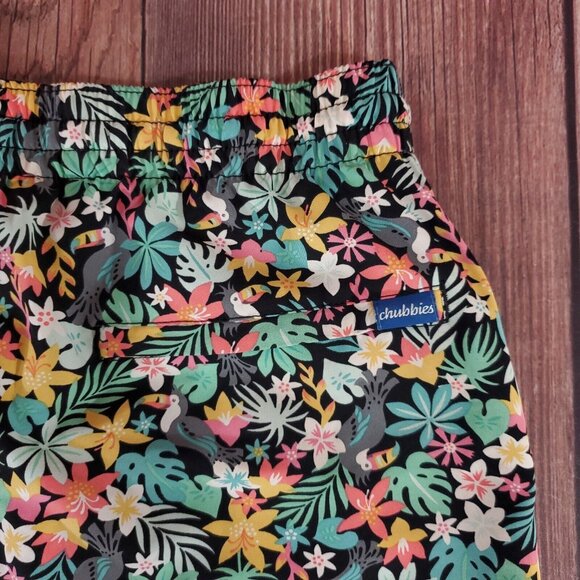 *READ* Chubbies Mens Size Medium Bloomerang Classic Swim Trunk Lined Floral - Picture 8 of 12